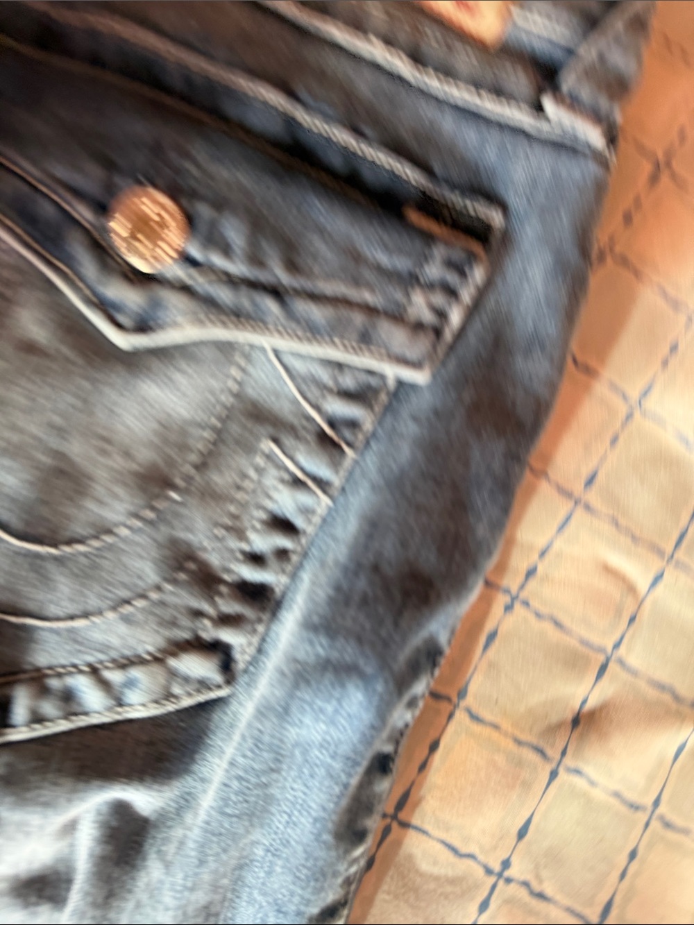 True Religion Women's Light Wash Denim Jeans with Signature Flap Pocket - Picture 3 of 6